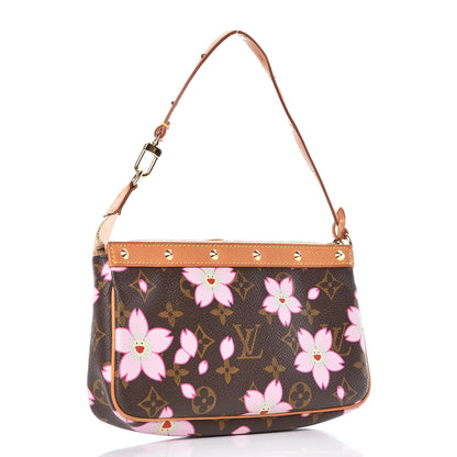 Louis Vuitton Monogram Cherry Blossom Pochette Accessories Brown 3 of 12
