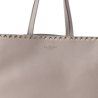 Valentino Garavani Grained Calfskin Rockstud Shoulder Tote Poudre 8 of 8