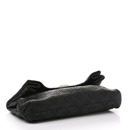 Louis Vuitton Calfskin Quilted Monogram Altair Clutch Black 5 of 10