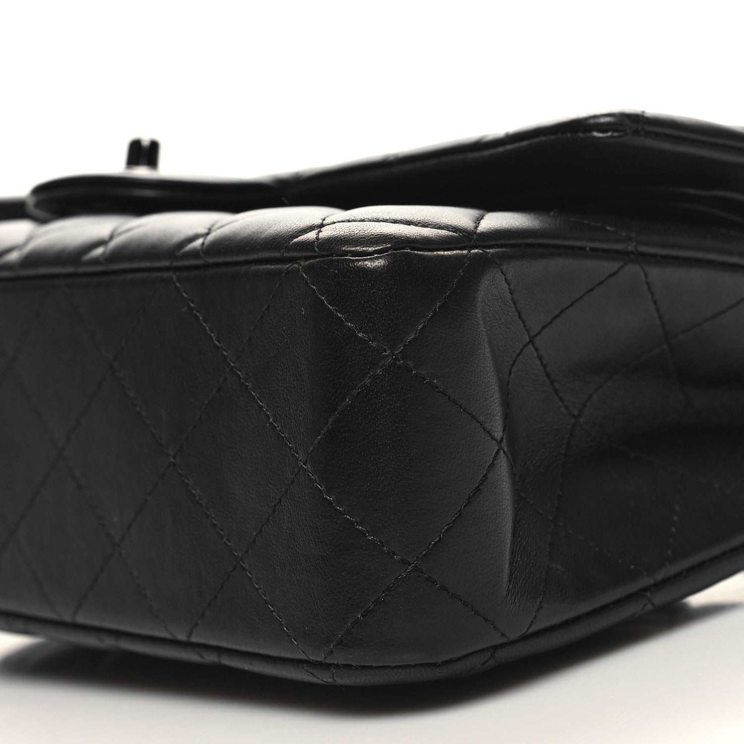 Chanel Lambskin Quilted Medium Double Flap So Black 10 of 11