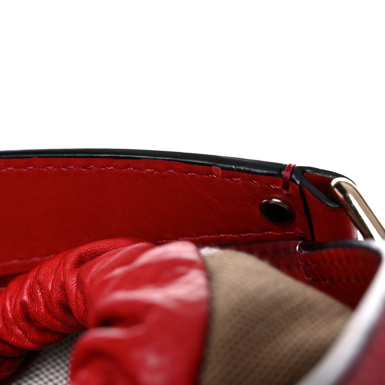Burberry Grainy Calfskin Medium Ashby Hobo Cadmium Red 20 of 20