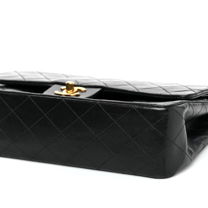 Chanel Lambskin Quilted Medium Double Flap Black 10 of 12