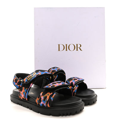 Christian Dior Technical Fabric Mizza Print Dioract Sandals 36 Multicolor 9 of 9