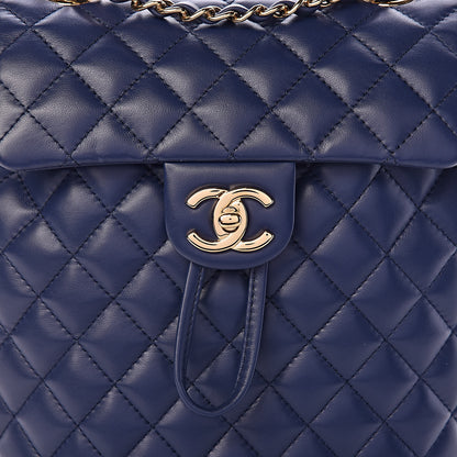 Chanel Lambskin Quilted Small Urban Spirit Backpack Navy 8 of 11