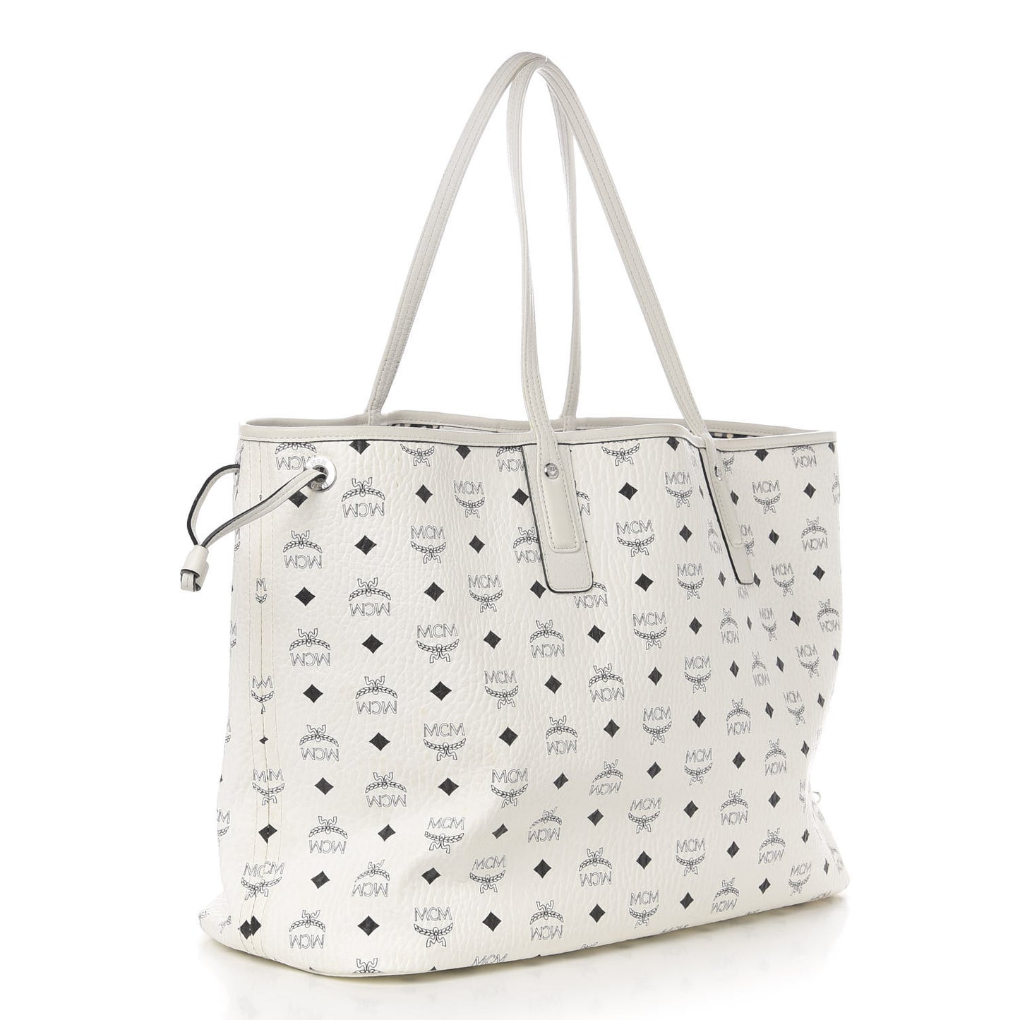 Visetos Large Liz Reversible Shopper Tote White