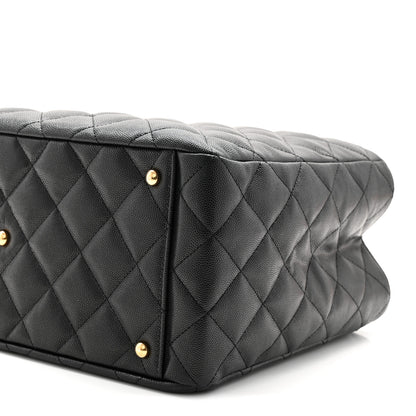Chanel Caviar Quilted Small Shopping Tote Black 10 of 10