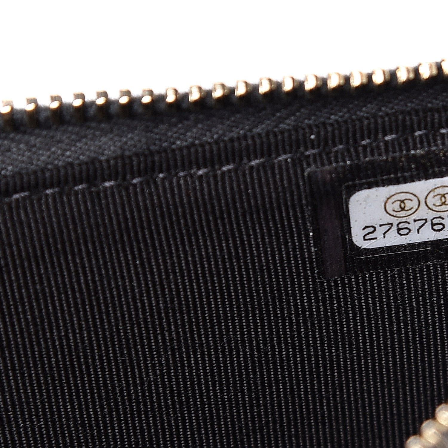 Chanel Iridescent Caviar Quilted Classic Flat Wallet Pouch Black 7 of 8