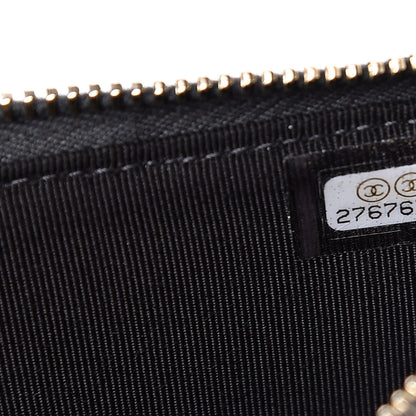 Chanel Iridescent Caviar Quilted Classic Flat Wallet Pouch Black 7 of 8