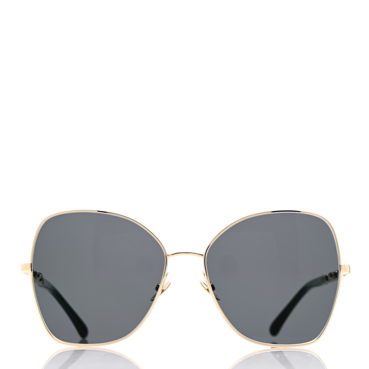 Metal Square Frame Chain Sunglasses 4274-Q Green