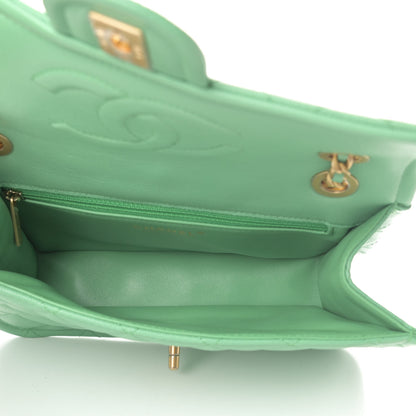 Chanel Caviar Quilted Medium Sweet Classic Flap Green 5 of 11