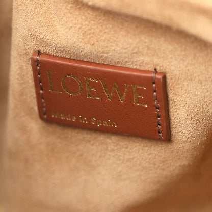Loewe Sequin Medium Flamenco Knot Clutch Chocolate 6 of 10