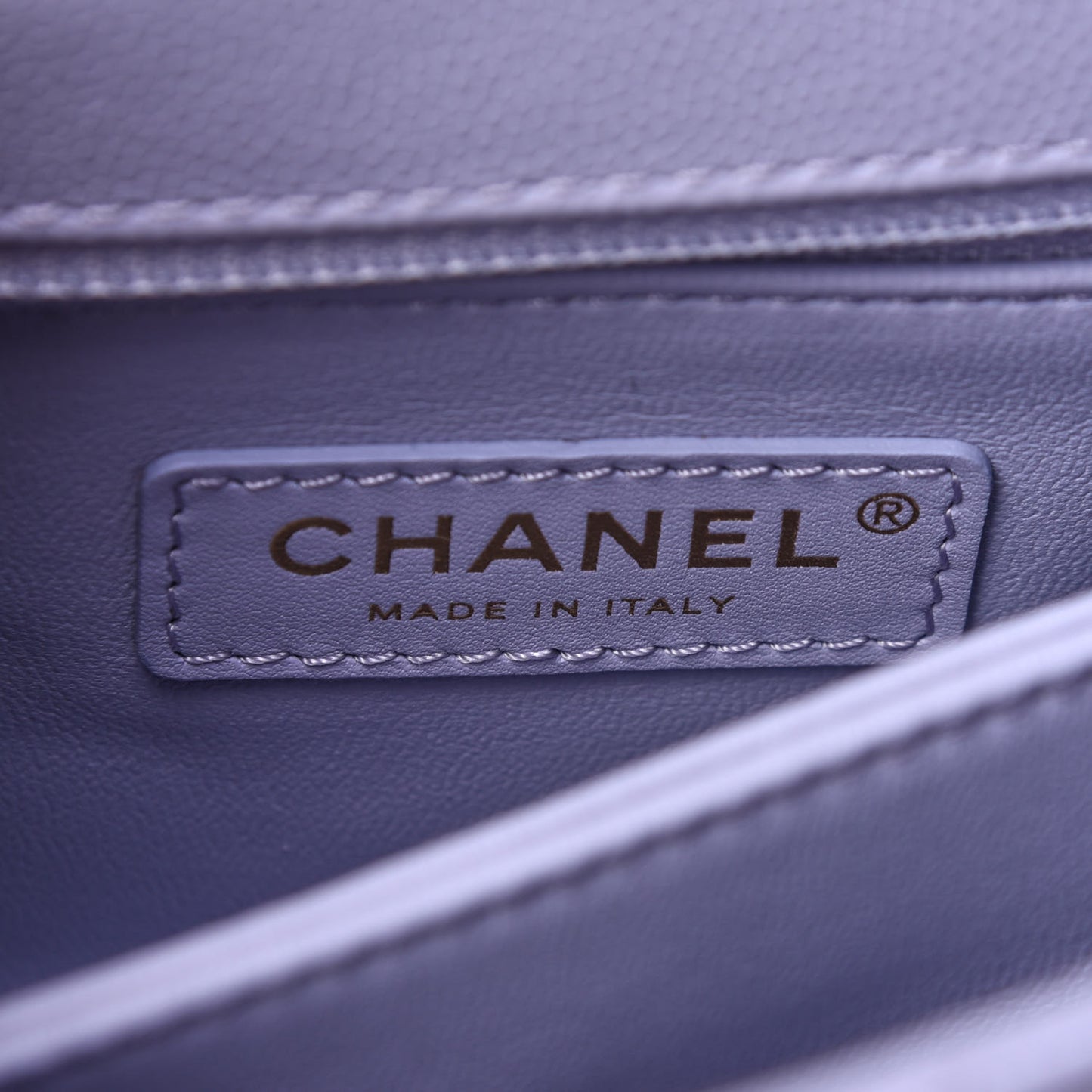 Caviar Quilted Mini Coco Handle Flap Light Purple