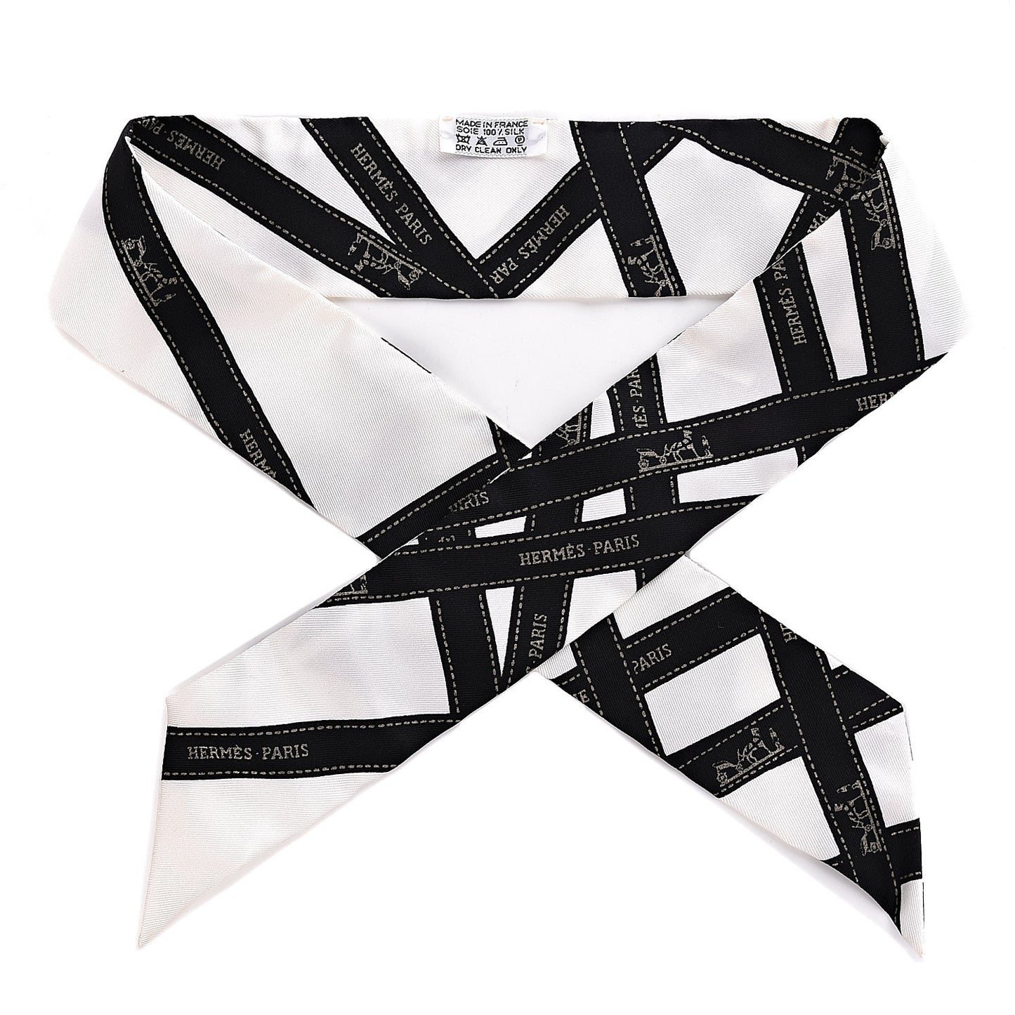 Silk Bolduc Twilly White Black
