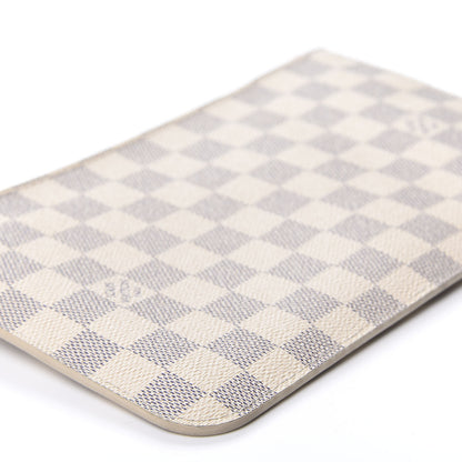 Louis Vuitton Damier Azur Neverfull MM GM Pochette Rose Ballerine 5 of 9