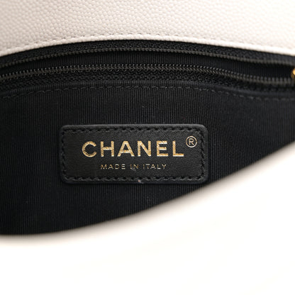 Chanel Caviar Quilted Mini CC You Flap White 6 of 10