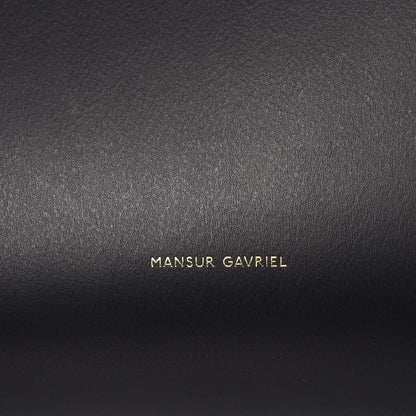 Mansur Gavriel Calfskin Small Shopping Tote Black Flamma 7 of 10