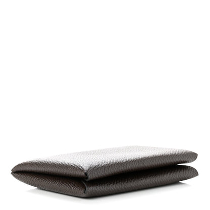 Hermes Epsom Calvi Card Case Chocolate 3 of 6