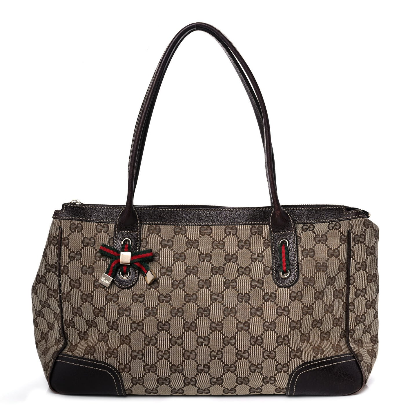 Monogram Medium Princy Tote Dark Brown