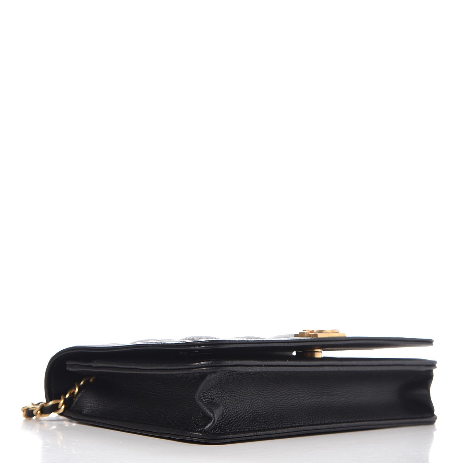 Chanel Caviar Quilted Boy Wallet On Chain WOC Black 4 of 9