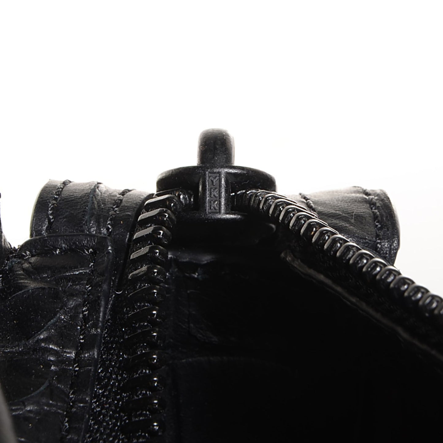 3.1 Crocodile Embossed Large Ryder Satchel Black