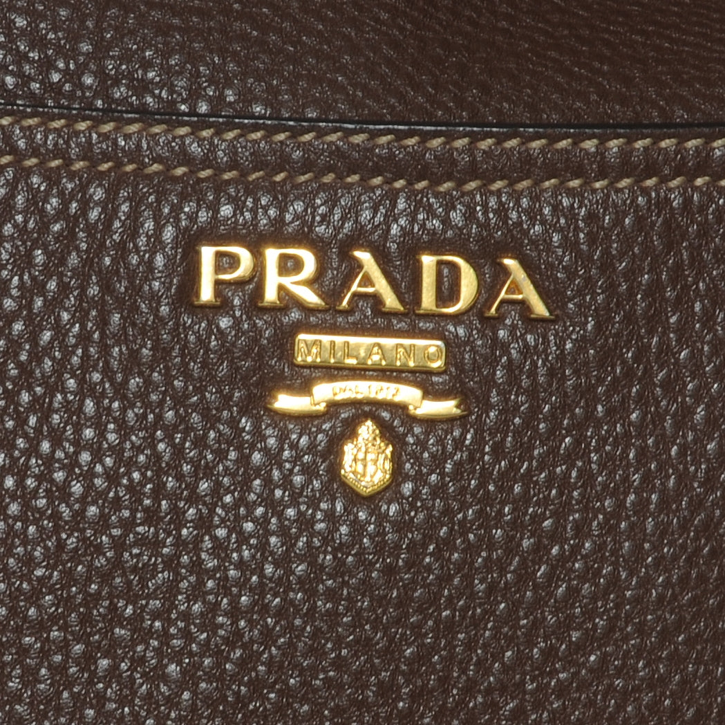 Vitello Daino Shoulder Bag Bruciato