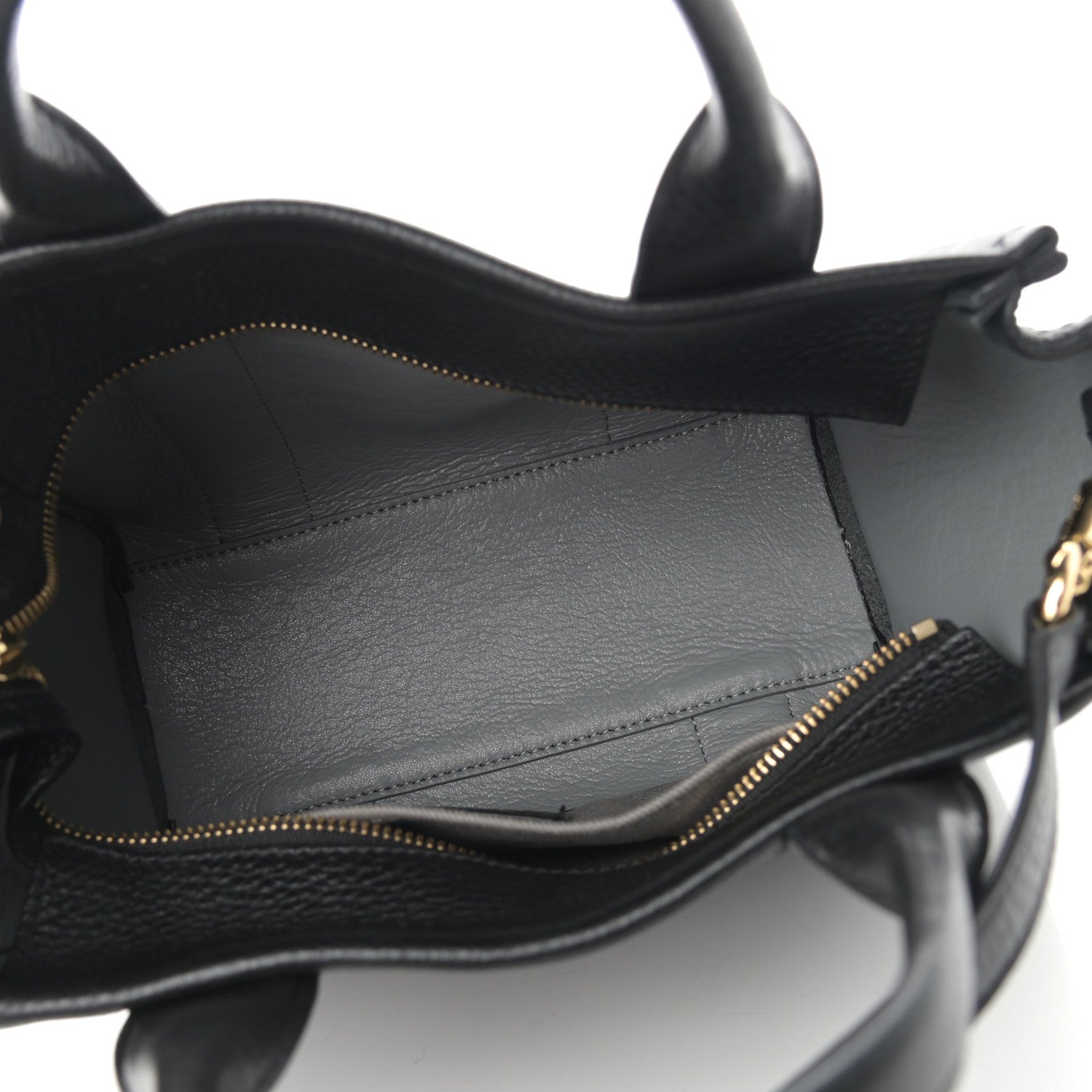 Marc Jacobs Grained Calfskin Small The Tote Bag Black 5 of 17