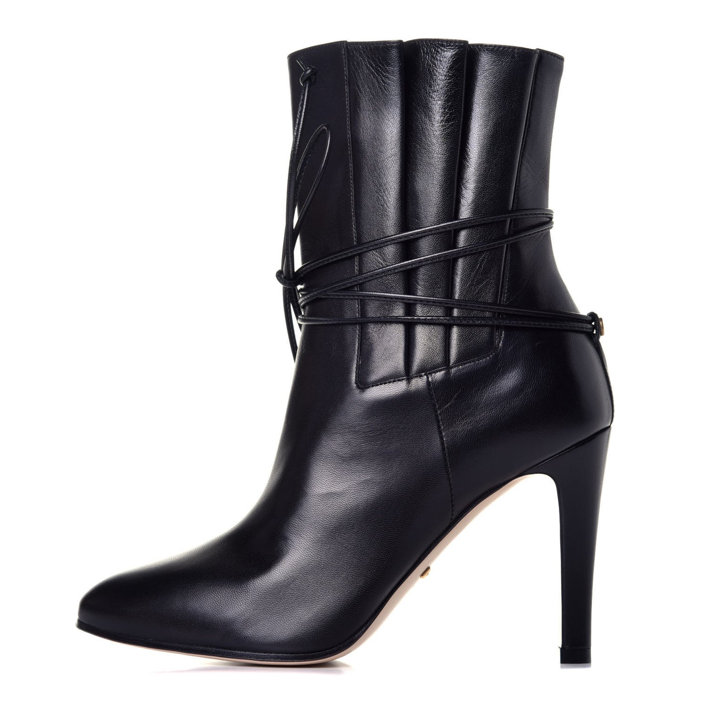 Malaga Kid Indya Bow Tie Ankle Boots 36.5 Black