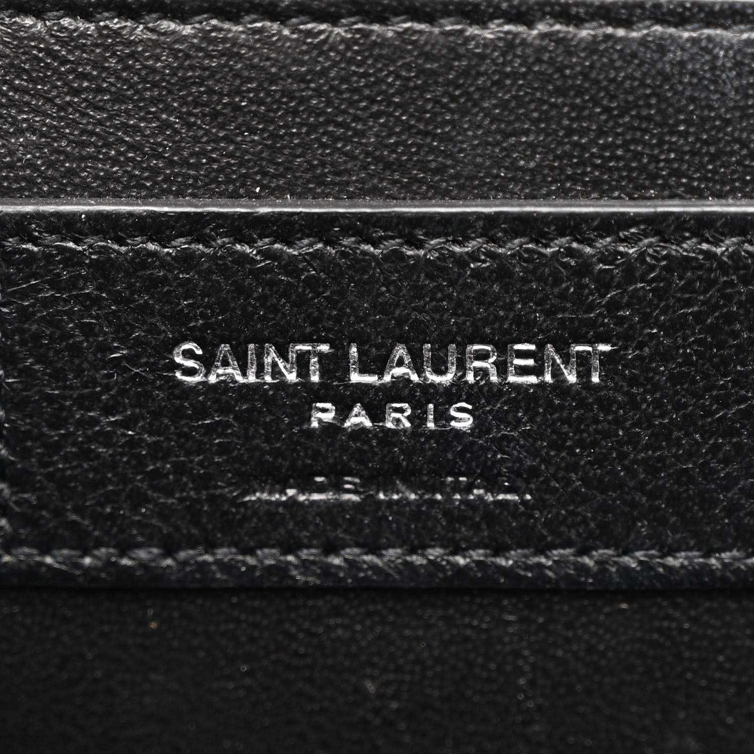 Saint Laurent Calfskin Crocodile Embossed Medium Classic Monogram Kate Tassel Satchel Black 6 of 12