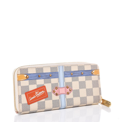 Louis Vuitton Damier Azur Summer Trunks Clemence Wallet 3 of 8