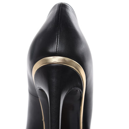 Saint Laurent Calfskin Classic Janis Pumps 37.5 Black 11 of 12