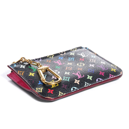 Louis Vuitton Monogram Multicolor Key Pouch Black Grenade 4 of 7