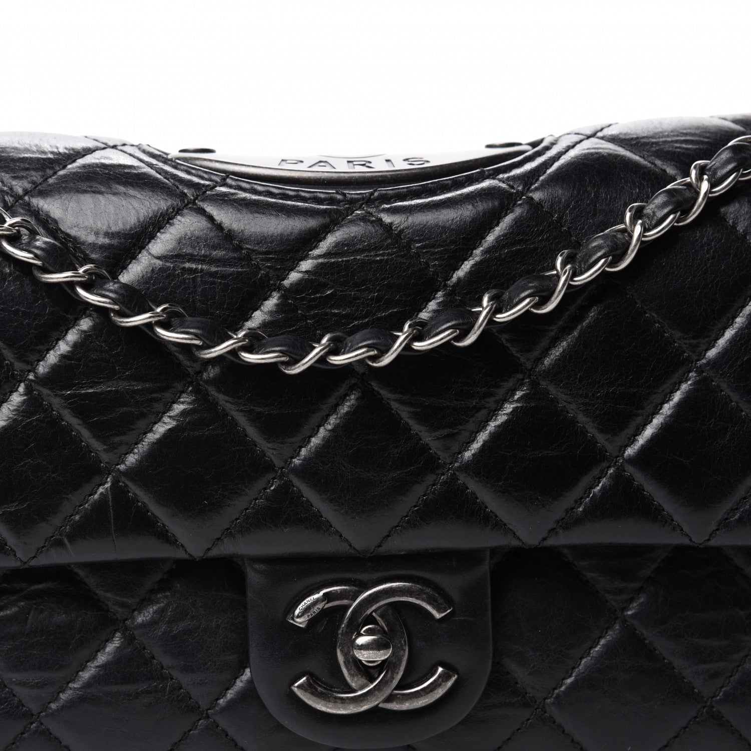 Chanel Calfskin Quilted Large Single Flap Black 10 of 11
