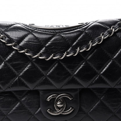 Chanel Calfskin Quilted Large Single Flap Black 10 of 11