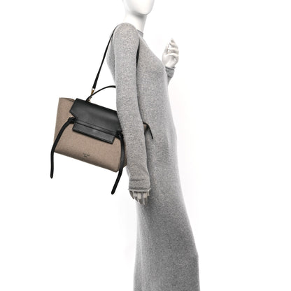 Celine Felt Smooth Calfskin Mini Belt Bag Beige 2 of 12