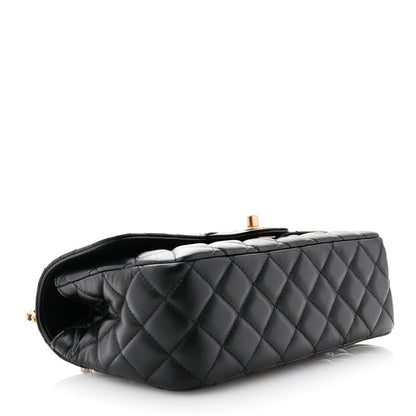 Chanel Lambskin Quilted Small Metal Top Handle Flap Black 4 of 10