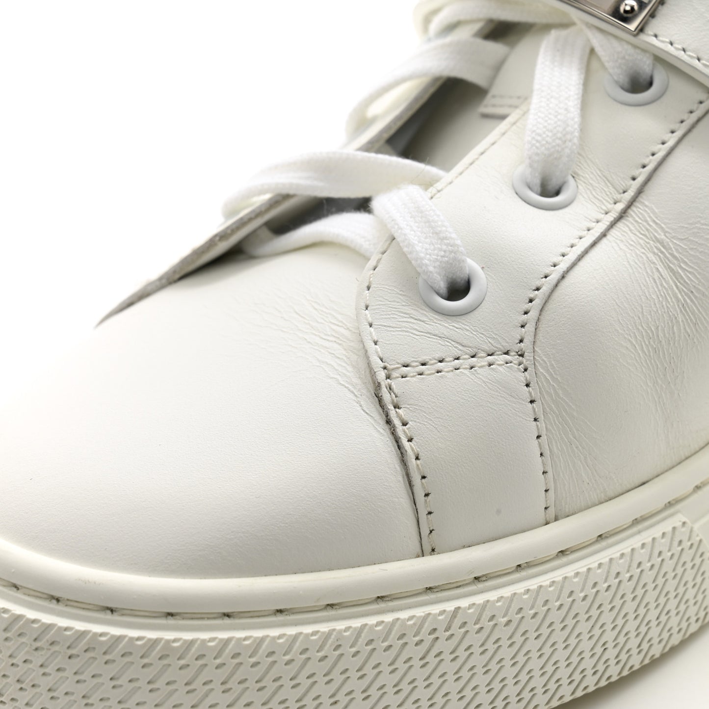 Calfskin Mens Day Sneakers 40.5 White