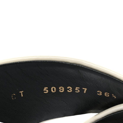 Saint Laurent Patent LouLou 70 Mule Sandals 36.5 Neutro 8 of 8