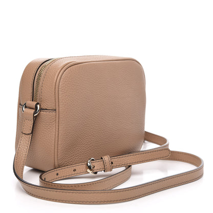 Gucci Pebbled Calfskin Small Soho Disco Bag Camelia 3 of 10