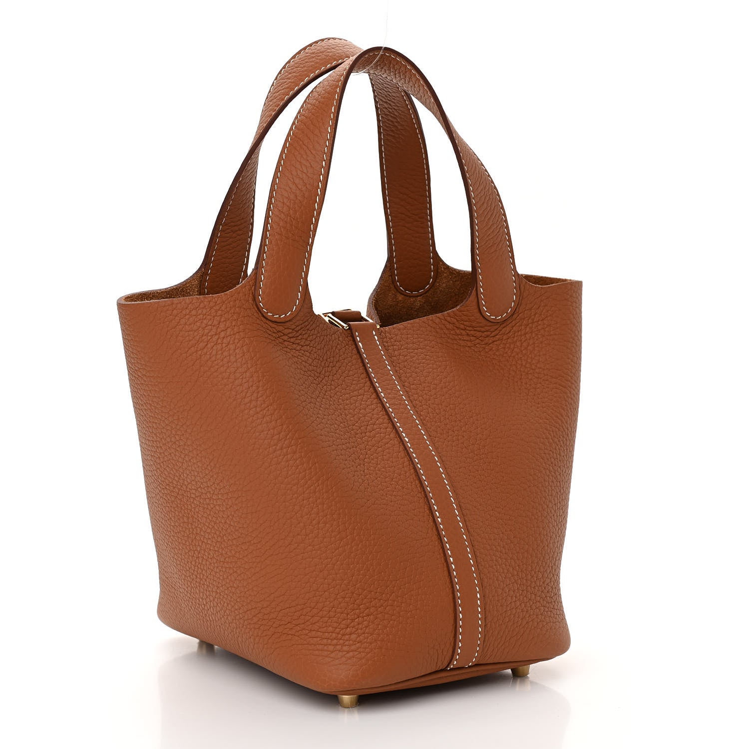 Hermes Taurillon Clemence Picotin Lock 18 PM Gold 2 of 9