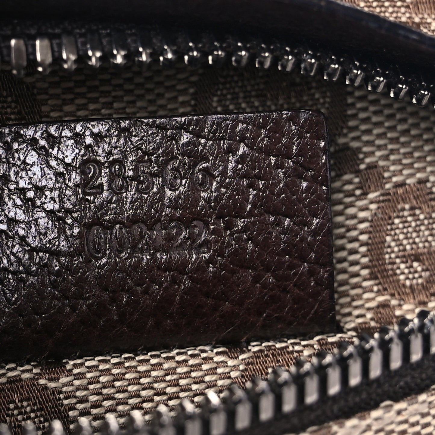 GG Monogram Double Pocket Belt Bag Dark Brown
