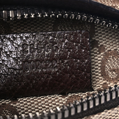 Gucci GG Monogram Double Pocket Belt Bag Dark Brown 6 of 6