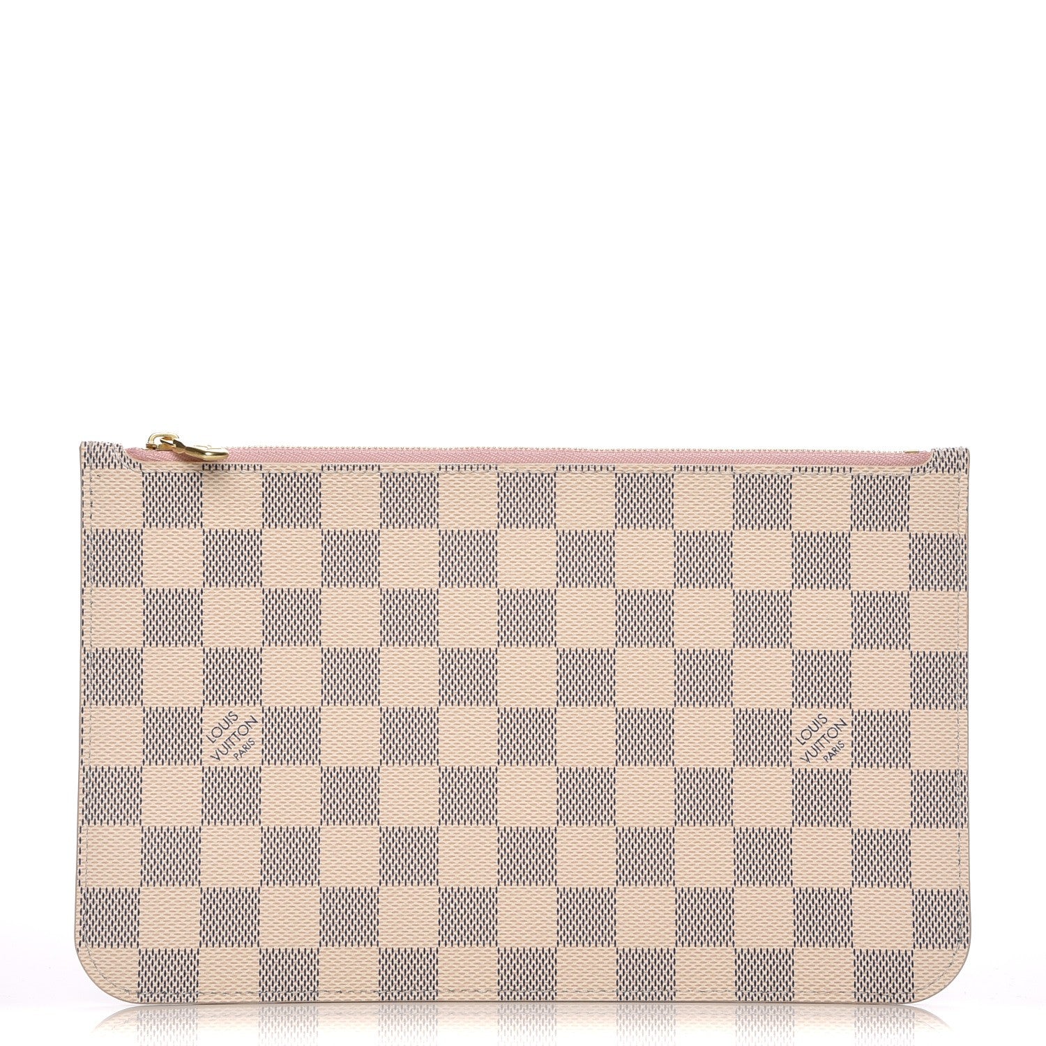 Louis Vuitton Damier Azur Neverfull MM GM Pochette Rose Ballerine 1 of 5