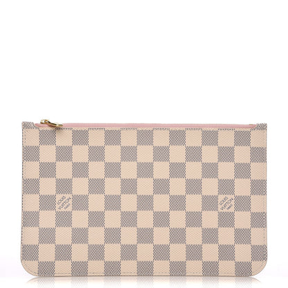 Louis Vuitton Damier Azur Neverfull MM GM Pochette Rose Ballerine 1 of 5