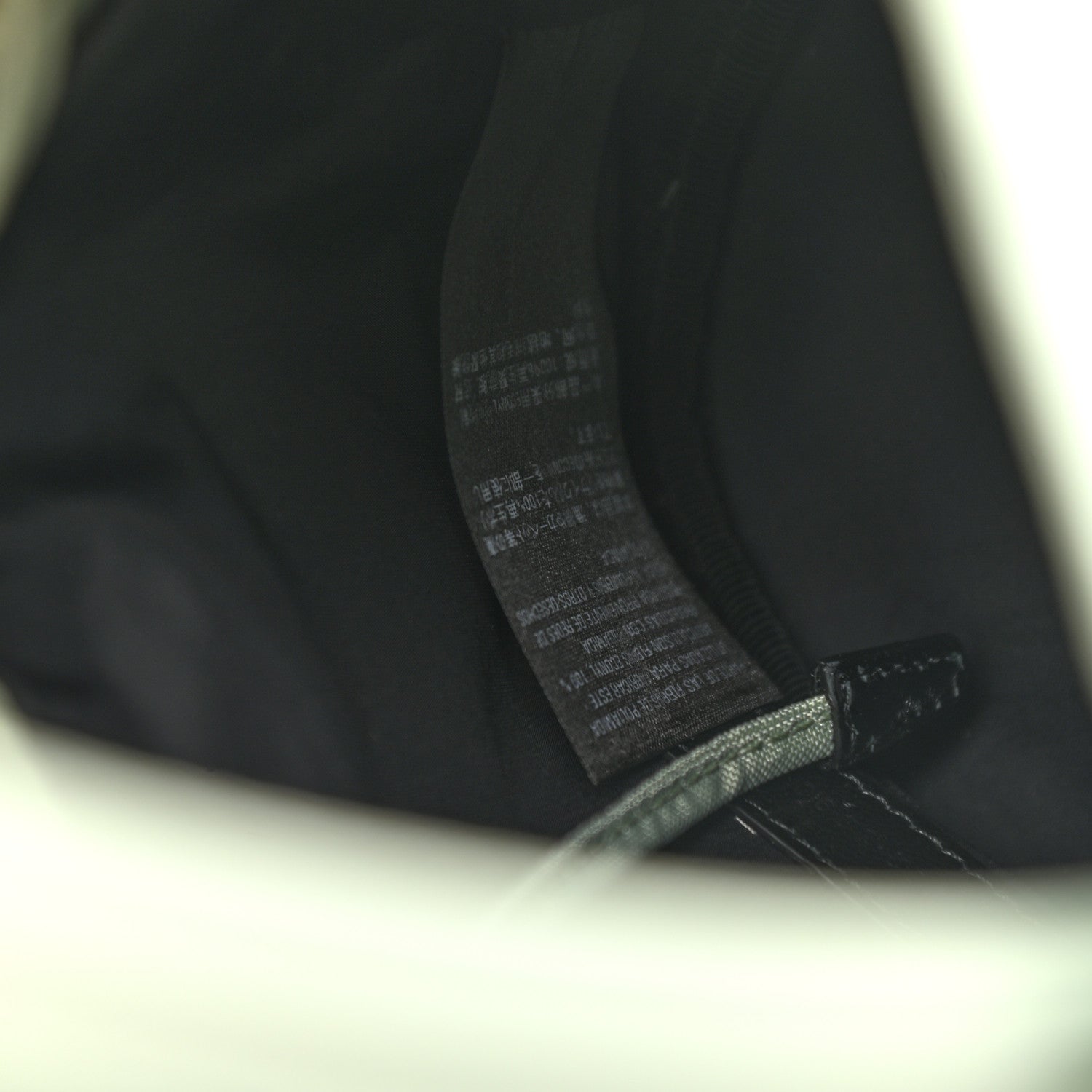 Balenciaga Recycled Sport Nylon Logo Embroidered Wheel Drawstring Bucket Bag Light Green White 7 of 11