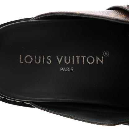Louis Vuitton Patent Monogram Womens Cosy Flat Comfort Clog Mules 38 Brown 7 of 10