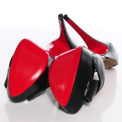 Christian Louboutin Nappa Leather Volpi 150 Pumps 37 Black 7 of 7