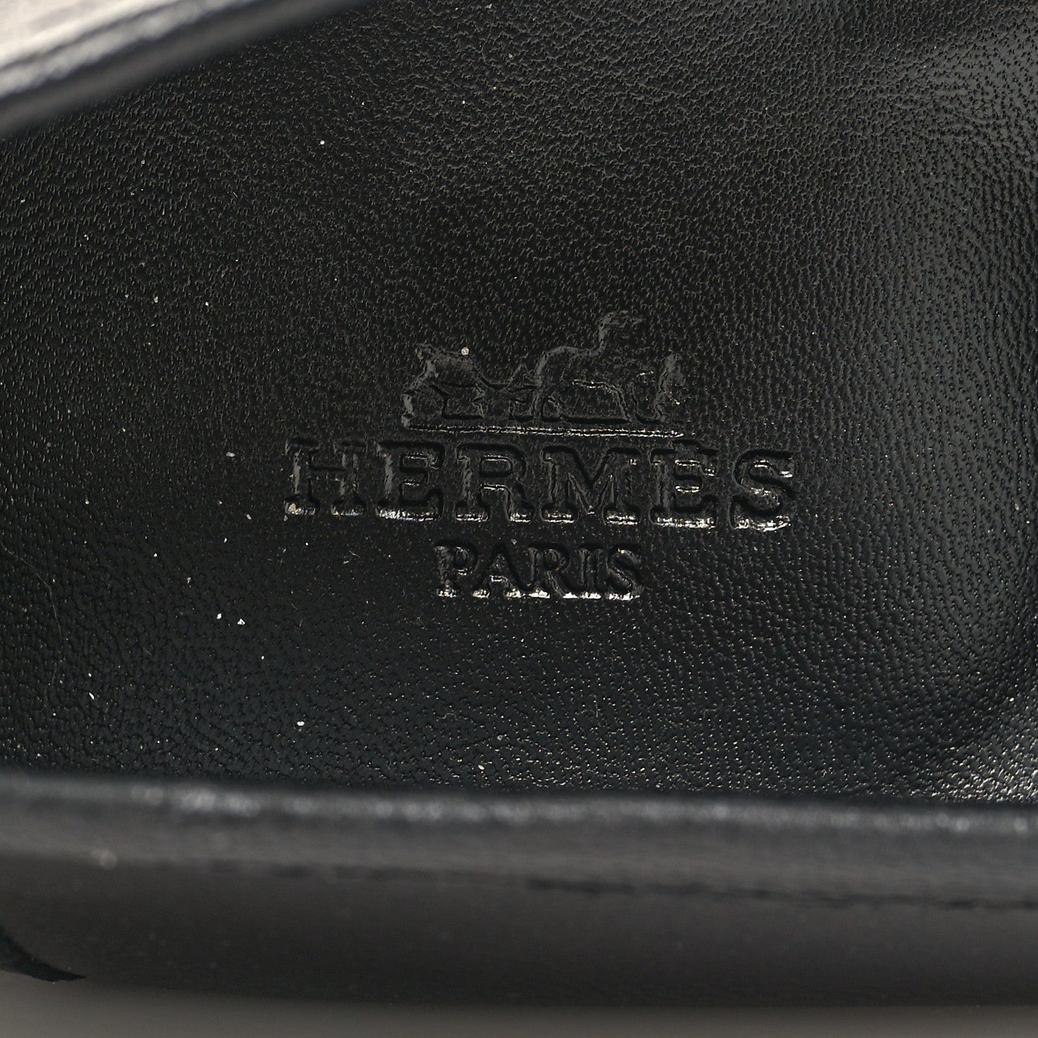 Hermes Goatskin Womens Paris Loafers 38 Black 8 of 10