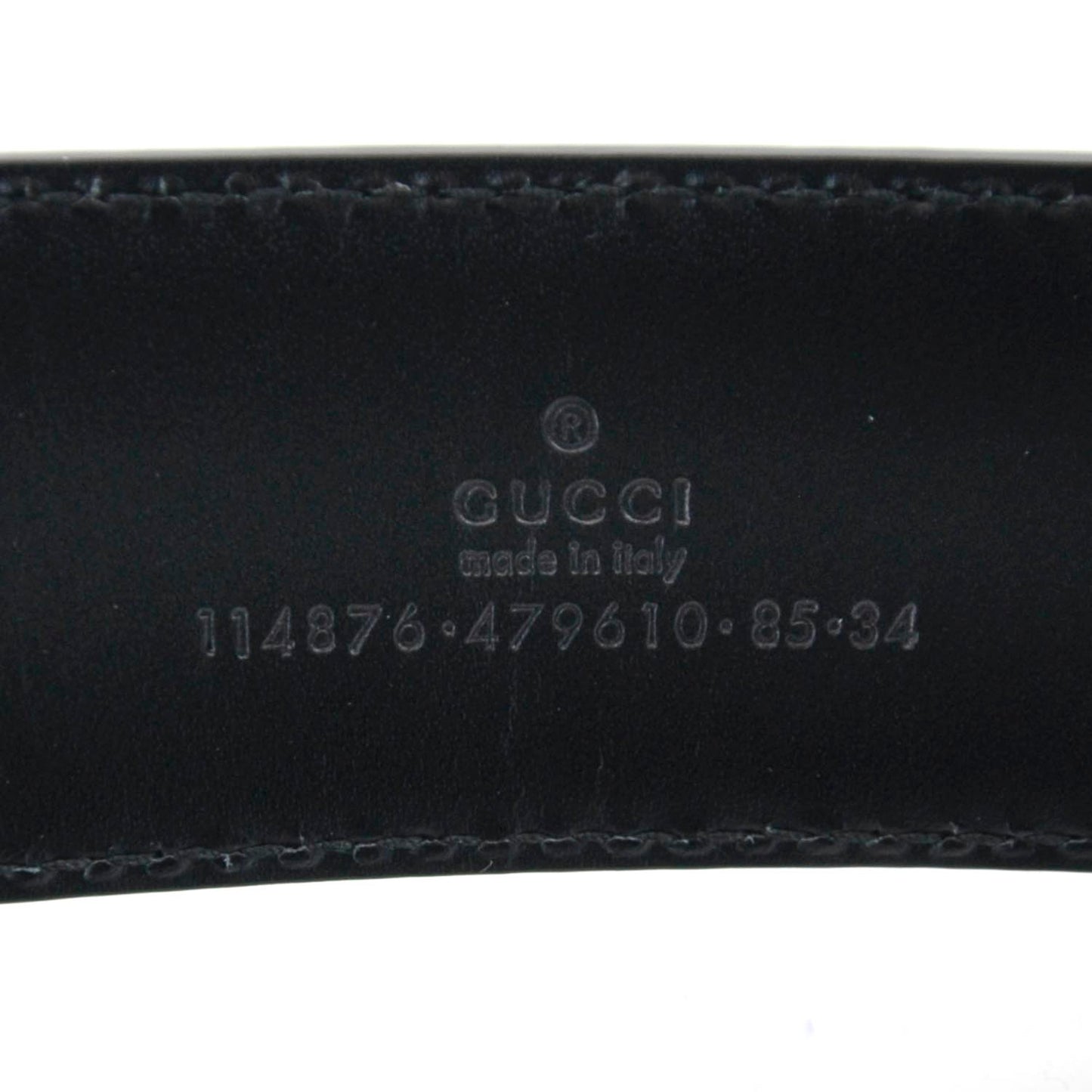Guccissima GG Belt Black 85 34