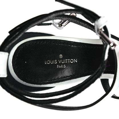 Louis Vuitton Patent Call Back Sandals 37 White 7 of 8
