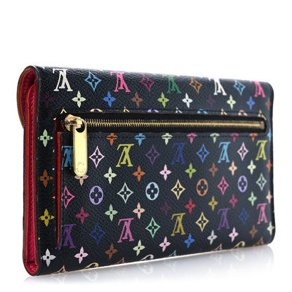 Louis Vuitton Monogram Multicolor Eugenie Wallet Black Grenade 3 of 12